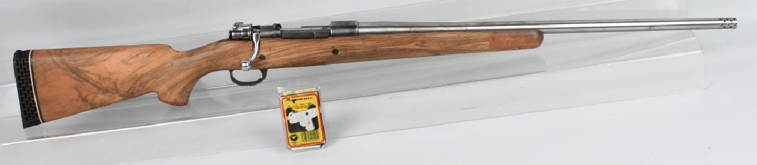 MAUSER 1908, CUSTOM SPORTER .416 REM MAG RIFLE: SN 488, ported 24" barrel with nice bore. Excellent metal and stock. Has Timney trigger that needs install. Excellent*