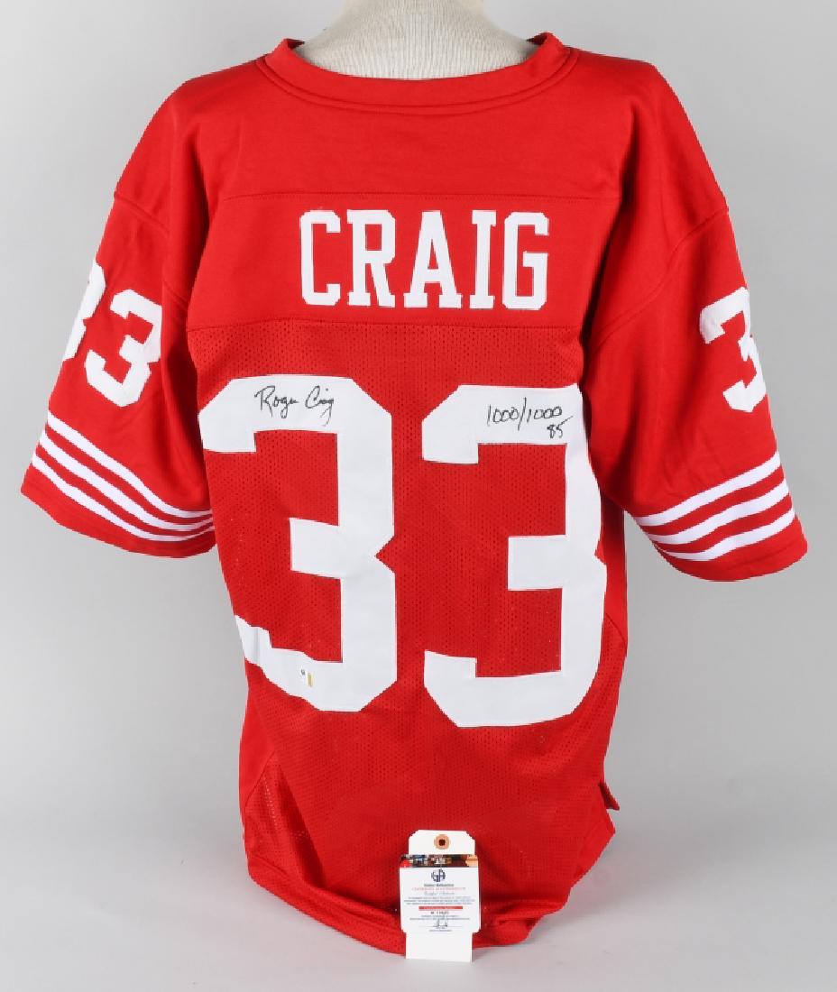 ROGER CRAIG SIGNED 49ers JERSEY w/ CERT (1 of 6)