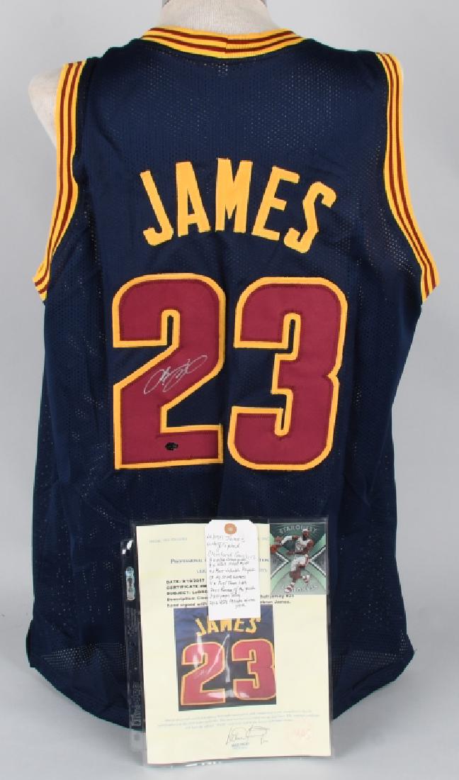 LEBRON JAMES SIGNED CAVS JERSEY w/ CERT (1 of 6)