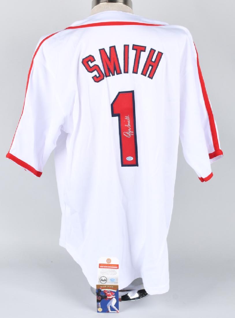 OZZIE SMITH SIGNED CARDINALS JERSEY w/ CERT (1 of 4)