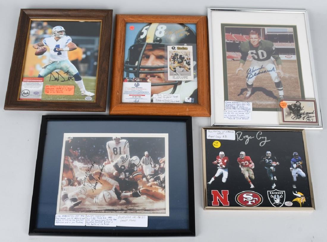 5- FOOTBALL SIGNED FRAMED PHOTOS (1 of 12)