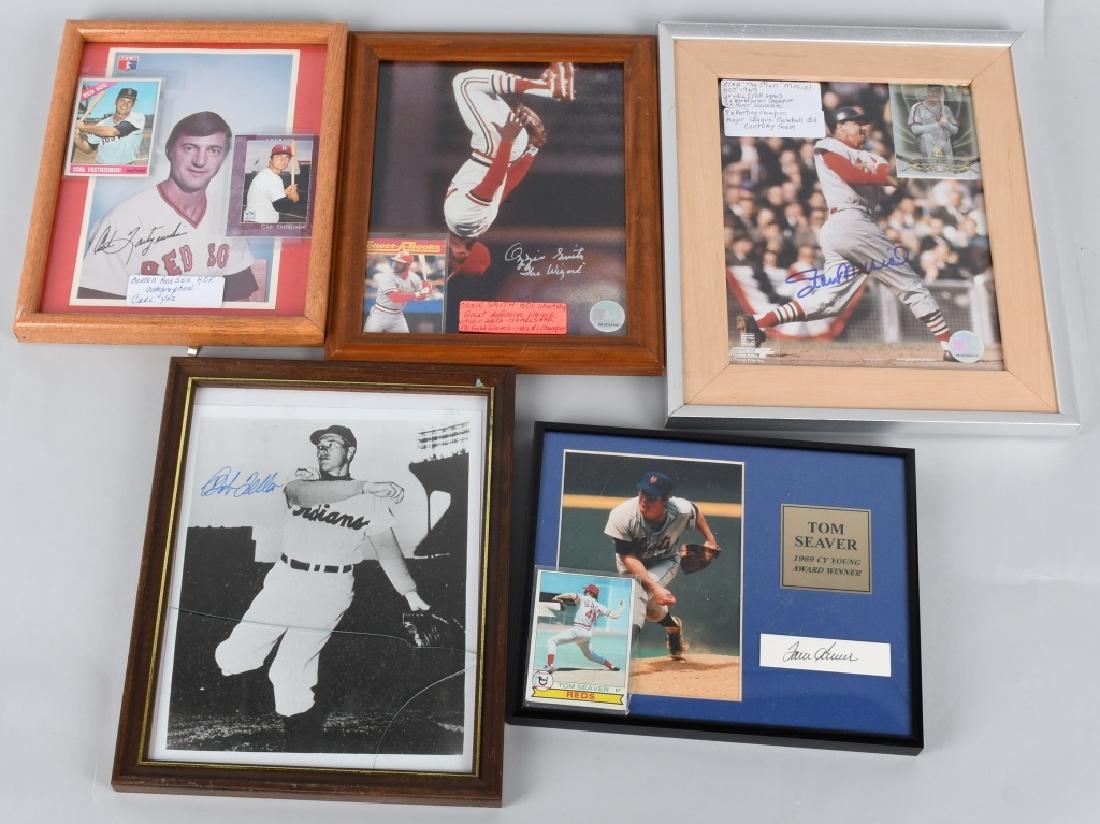 5- BASEBALL SIGNED FRAMED PHOTOS (1 of 10)
