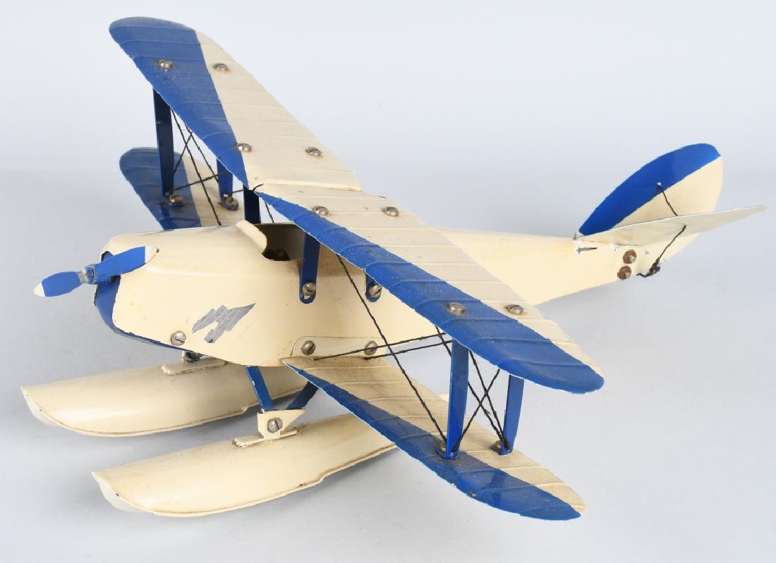 MECCANO TIN SEA BI-PLANE w/ PILOT (1 of 6)