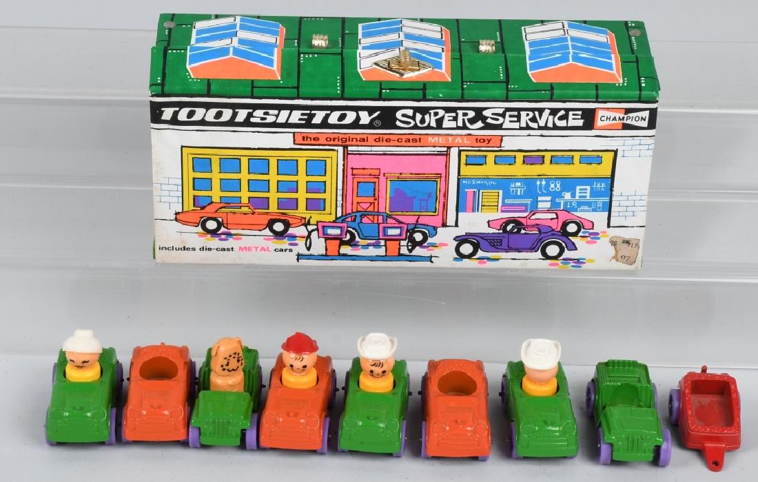 TOOTSIETOY 1969, SUPER SERVICE SET w/ 8 CARS (1 of 6)