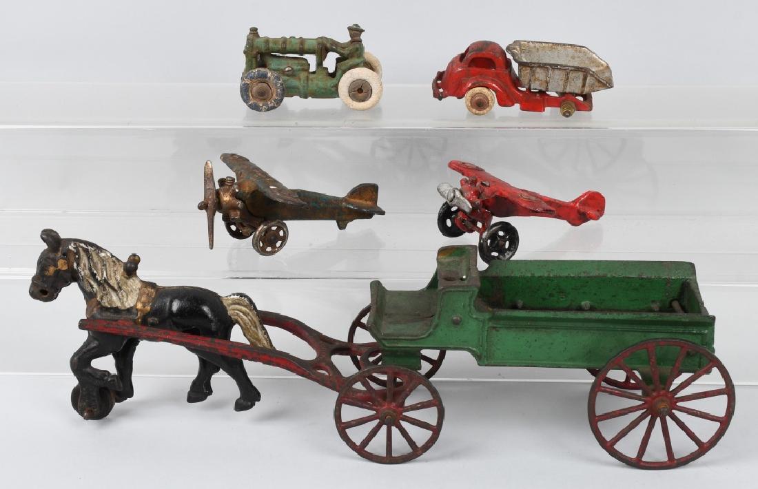 CAST IRON TOY LOT, HUBLEY, KENTON & MORE (1 of 6)