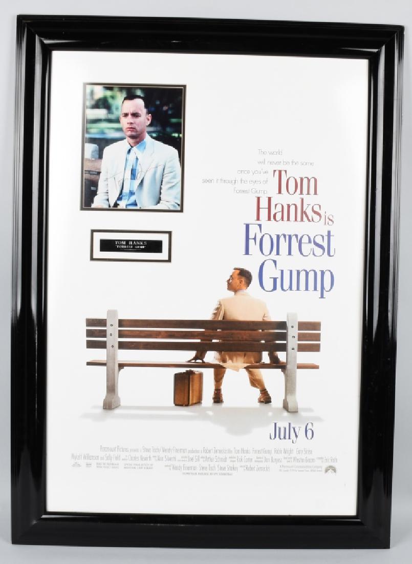 FOREST GUMP MOVIE POSTER w/ TOM HANKS AUTOGRAPH (1 of 5)