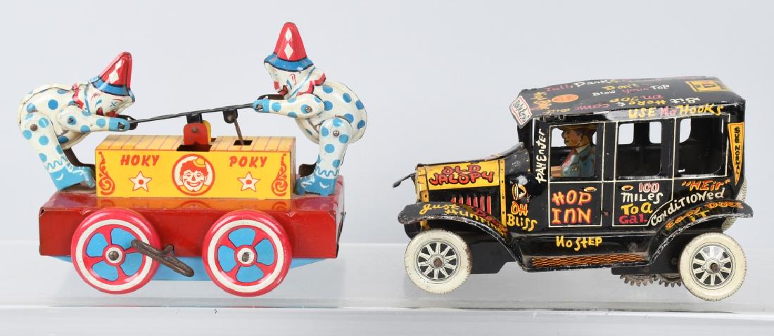 2-TIN windup TOYS, MARX OLD JALOPY & HOKY POKY (1 of 6)