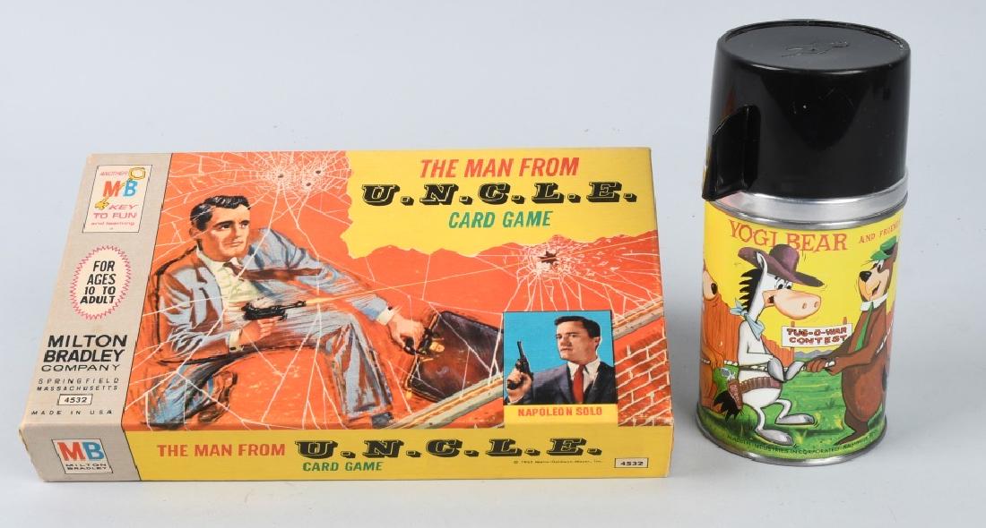 1965 MAN FROM UNCLE GAME & 1961 YOGI BEAR THERMOS (1 of 6)