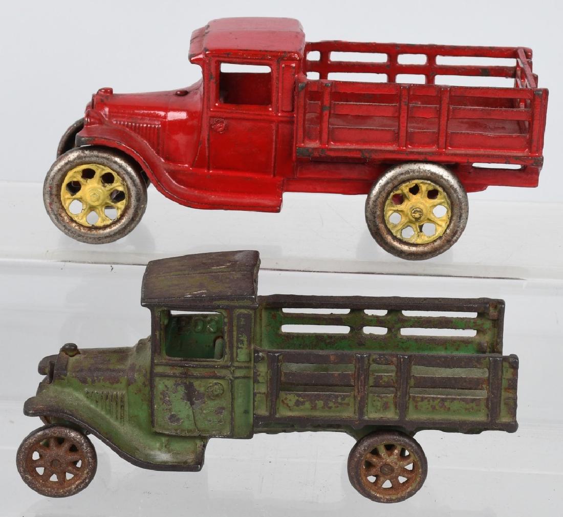 2- 1920's -30's CAST IRON ARCADE FORD TRUCKS (1 of 6)