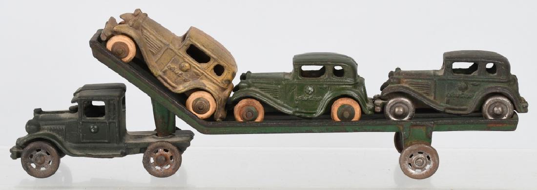 A.C. WILLIAMS 1930'S CAR HAULER & AUSTIN SEDANS (1 of 8)