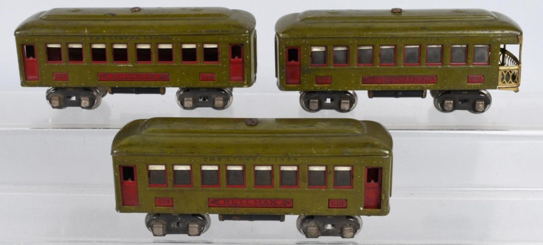 LIONEL 600 SERIES O GAUGE PULLMAN CARS (1 of 4)