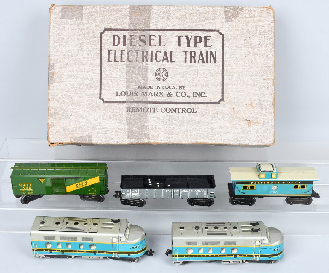 MARX BALTIMORE & OHIO TRAINS STE , BOXED (1 of 4)