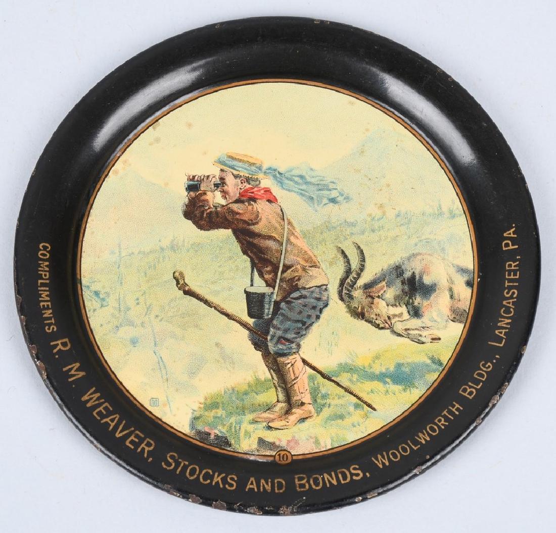 RM WEAVER STOCKS & BONDS TIP TRAY: RM Weaver Stocks and Bonds Tip Tray. Great graphics. 4" Excellent