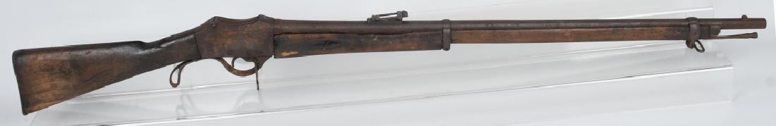 NEPALESE GAHENDRA MARTINI 577.450 LEVER RIFLE: The Martini-Henry Gahendra was based on an 1869 Westley Richards patented design, and was produced under the direction of General Gahendra Rana in the 1880's to provide Ghurka regiments with what appe
