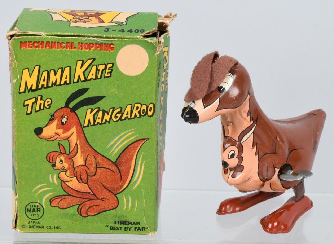 LINEMAR Tin Windup MAMA KATE KANGAROO HOPPER MIB (1 of 7)