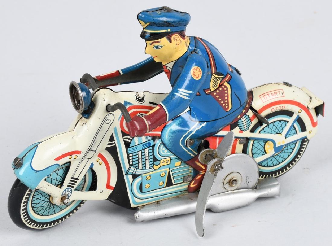 LINEMAR Tin Windup POLICE MOTORCYCLE (1 of 4)