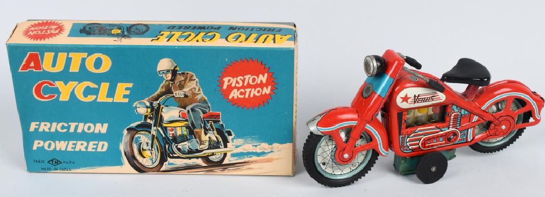 JAPAN Tin Friction VENUS MOTORCYCLE w/ BOX (1 of 10)
