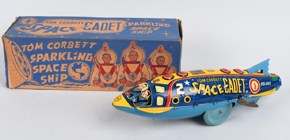 MARX TOM CORBETT SPARKLING SPACE SHIP w/BOX (1 of 13)