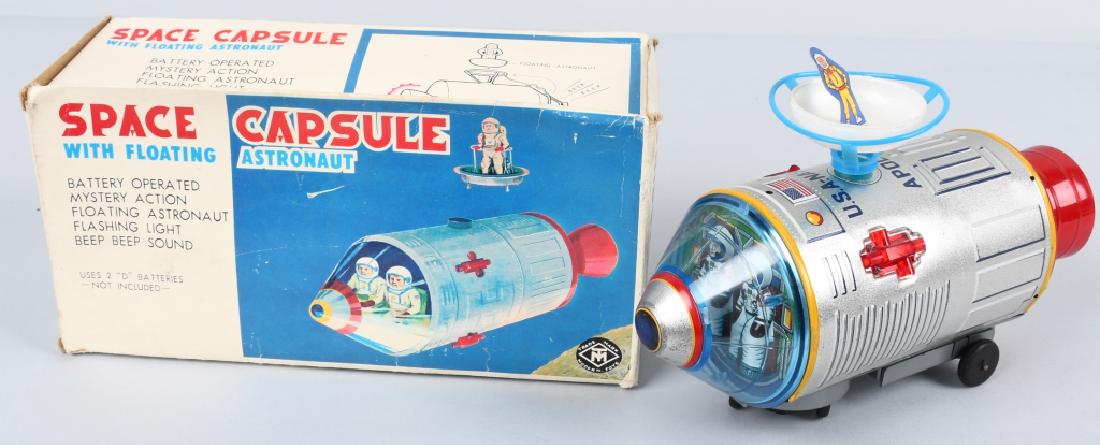 JAPAN Battery Op SPACE CAPSULE & ASTRONAUT w/ BOX (1 of 9)