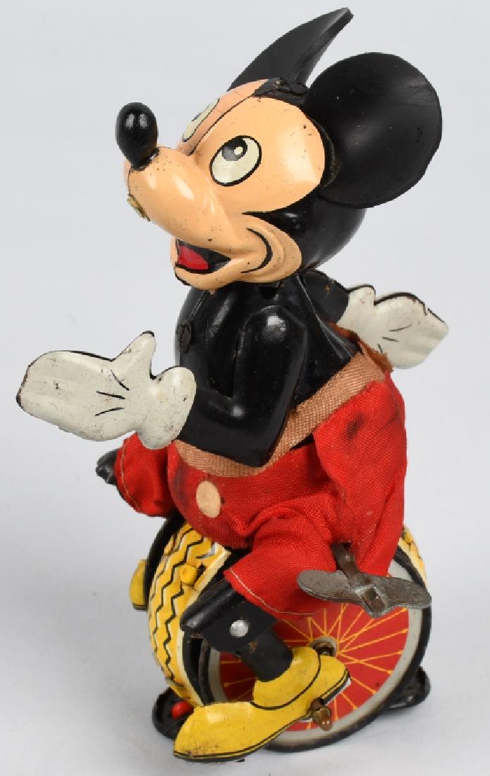 LINEMAR Tin Windup MICKEY MOUSE ON UNICYCLE