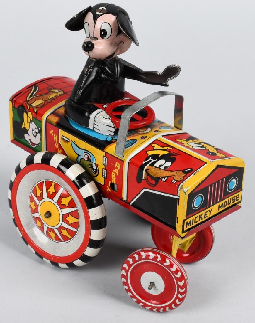 LINEMAR Tin Windup MICKEY MOUSE DIPSY CAR (1 of 4)