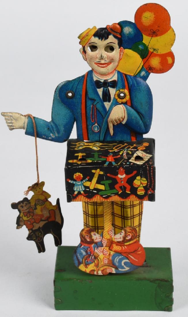GERMAN Tin Windup MICKEY BALLOON VENDOR (1 of 5)
