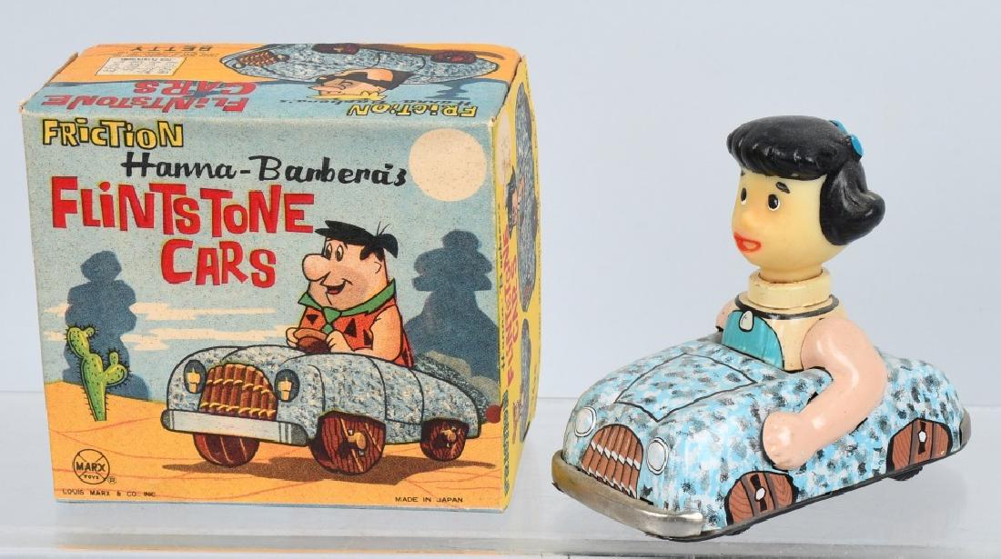 MARX Tin Friction BETTY FLINTONE CAR w/ BOX (1 of 9)