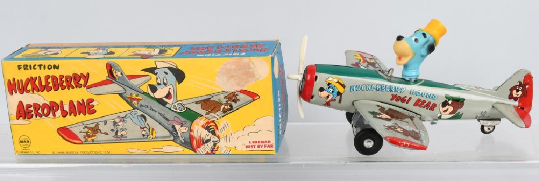 LINEMAR Tin Friction HUCKLEBERRY AIRPLANE w/ BOX (1 of 9)