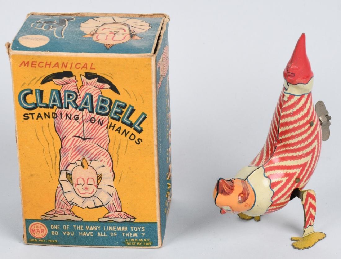LINEMAR Tin Windup CLARABELL CLOWN w/ BOX (1 of 7)