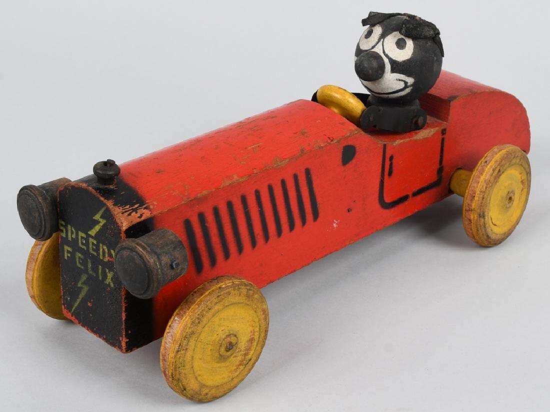 1920's SPEEDY FELIX the CAT RACE CAR (1 of 5)