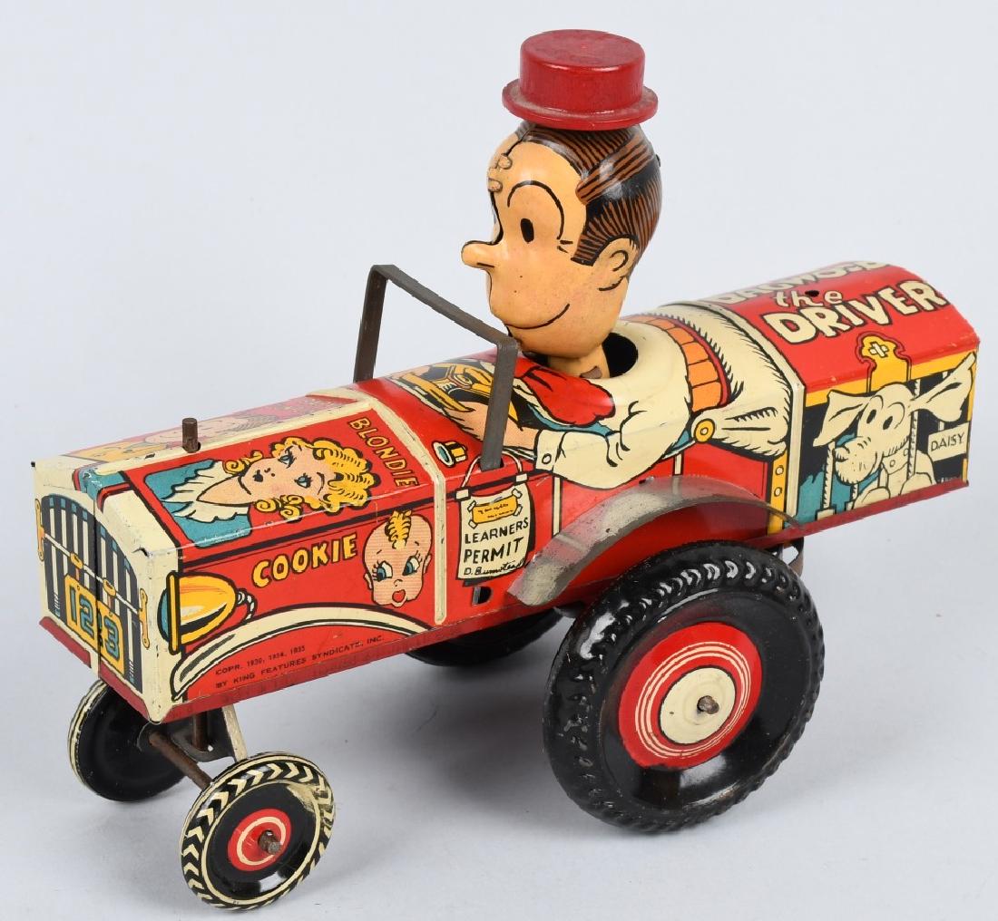 MARX Tin Windup DAGWOON THE DRIVER CRAZY CAR (1 of 5)