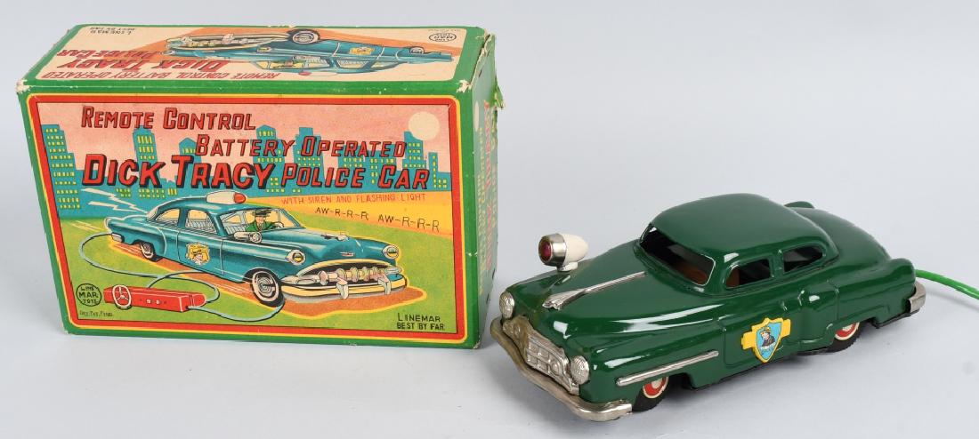 LINEMAR DICK TRACY Battery Op POLICE CAR, w/ BOX (1 of 14)