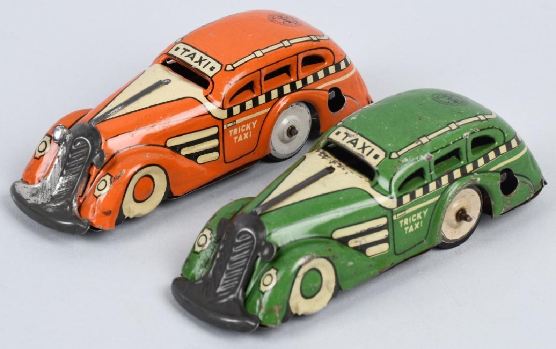 2- MARX Tin Windup TRICKY TAXIS (1 of 5)