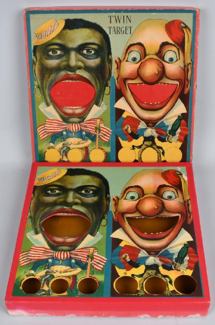 MILTON BRADLEY TWIN TARGET NEGRO & CLOWN w/ BOX (1 of 5)