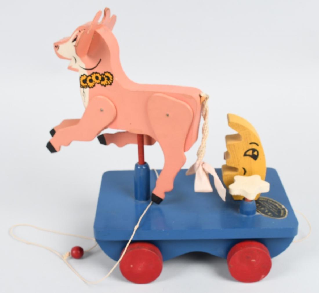 BORDEN CO ELSIE OVER THE MOON WOOD TOY (1 of 5)