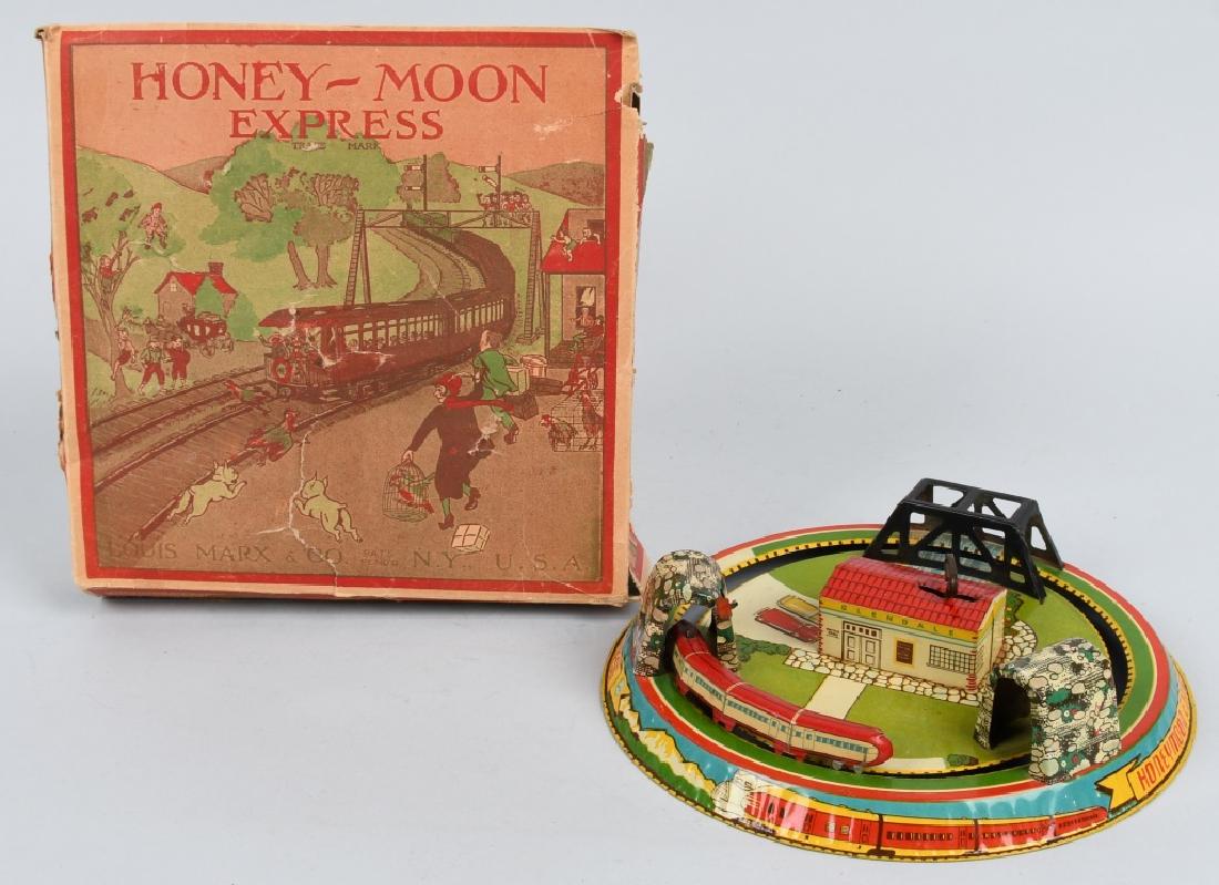 MARX Tin Windup HONEYMOON EXPRESS w/ BOX (1 of 8)