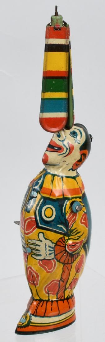 CHEIN Tin Windup CLOWN w/ WHIRLY GIG (1 of 4)