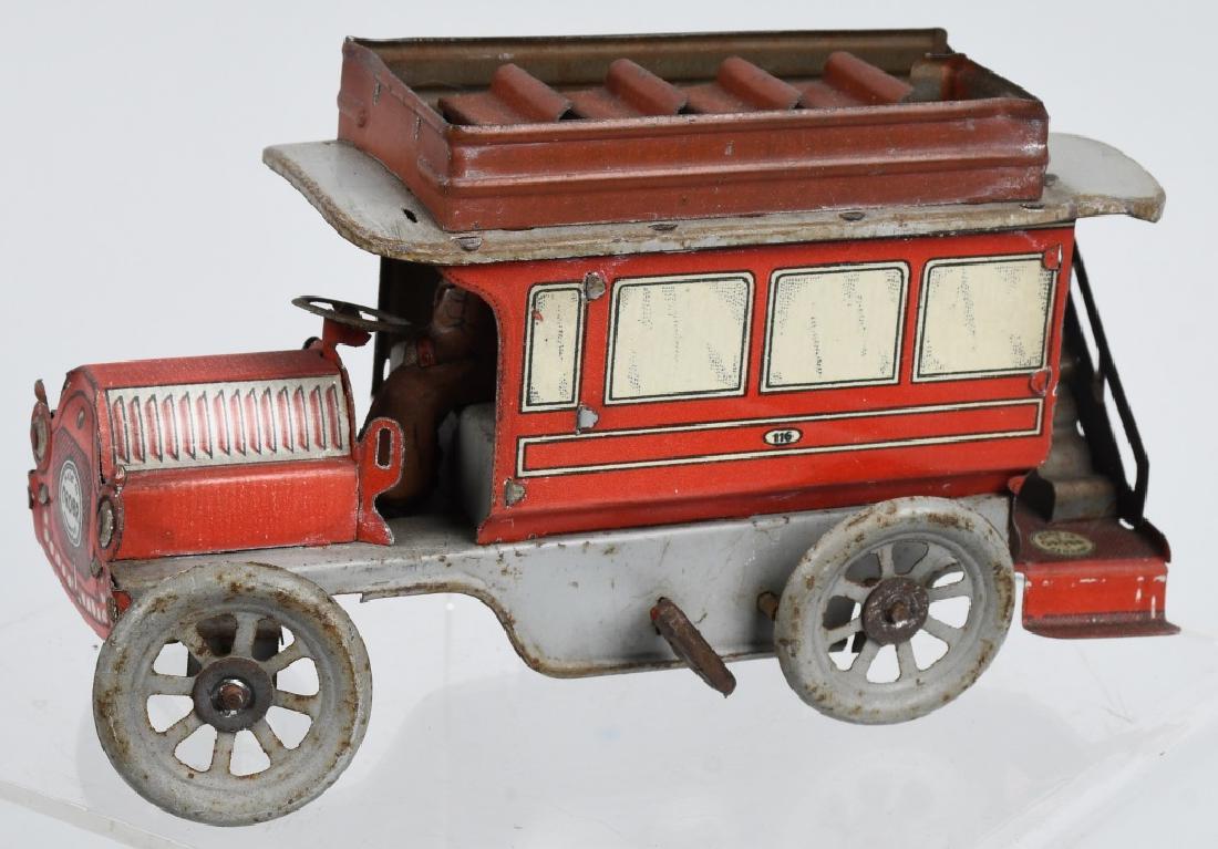 OROBR Tin Windup DOUBLE DECKER BUS (1 of 6)