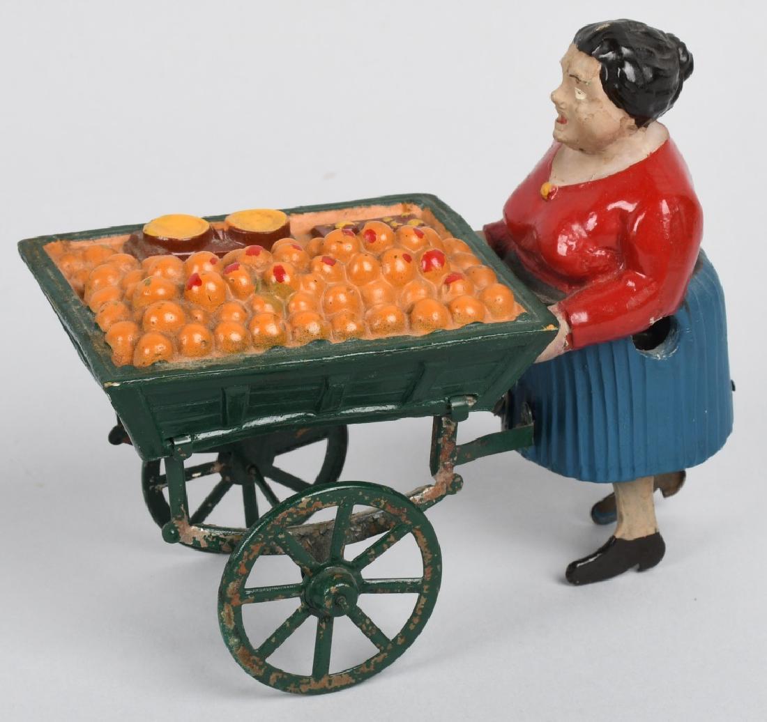 FRENCH Windup LADE WITH ORANGE CART (1 of 4)