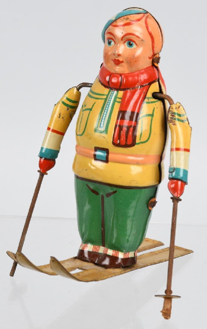 US ZONE GERMANY Tin Windup SKIER (1 of 4)