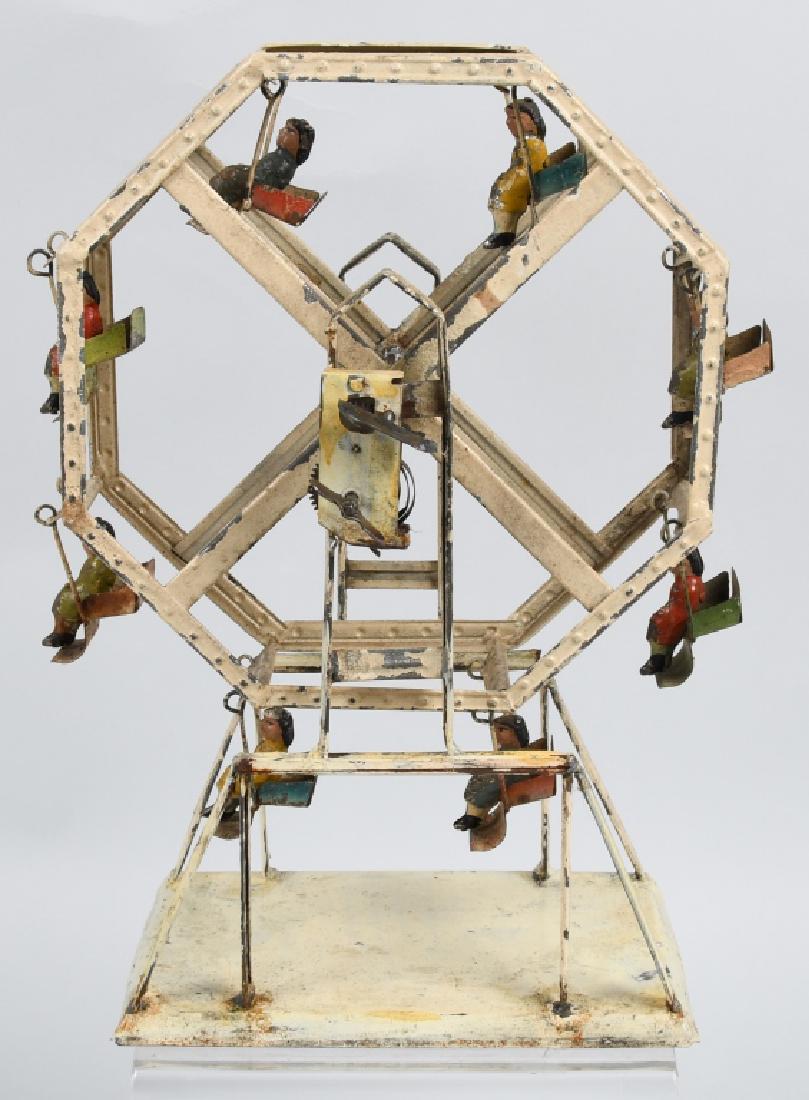 GERMAN Tin Windup FERRIS WHEEL (1 of 9)