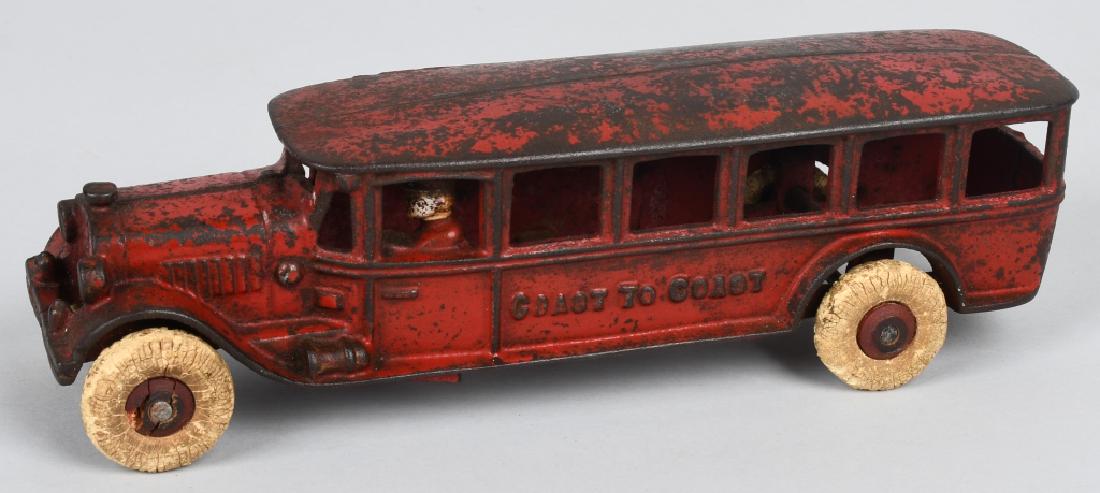 HUBLEY 1920's cast iron COAST TO COAST BUS (1 of 4)