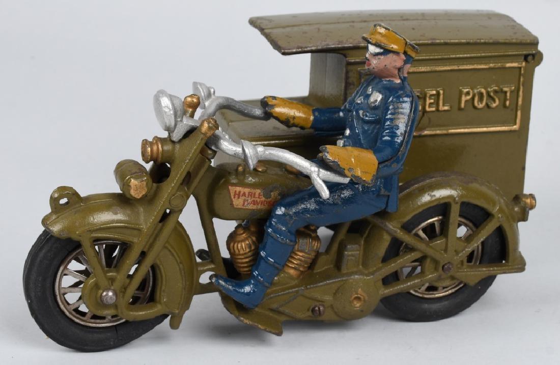 HUBLEY Cast Iron PARCEL POST MOTORCYCLE (1 of 5)
