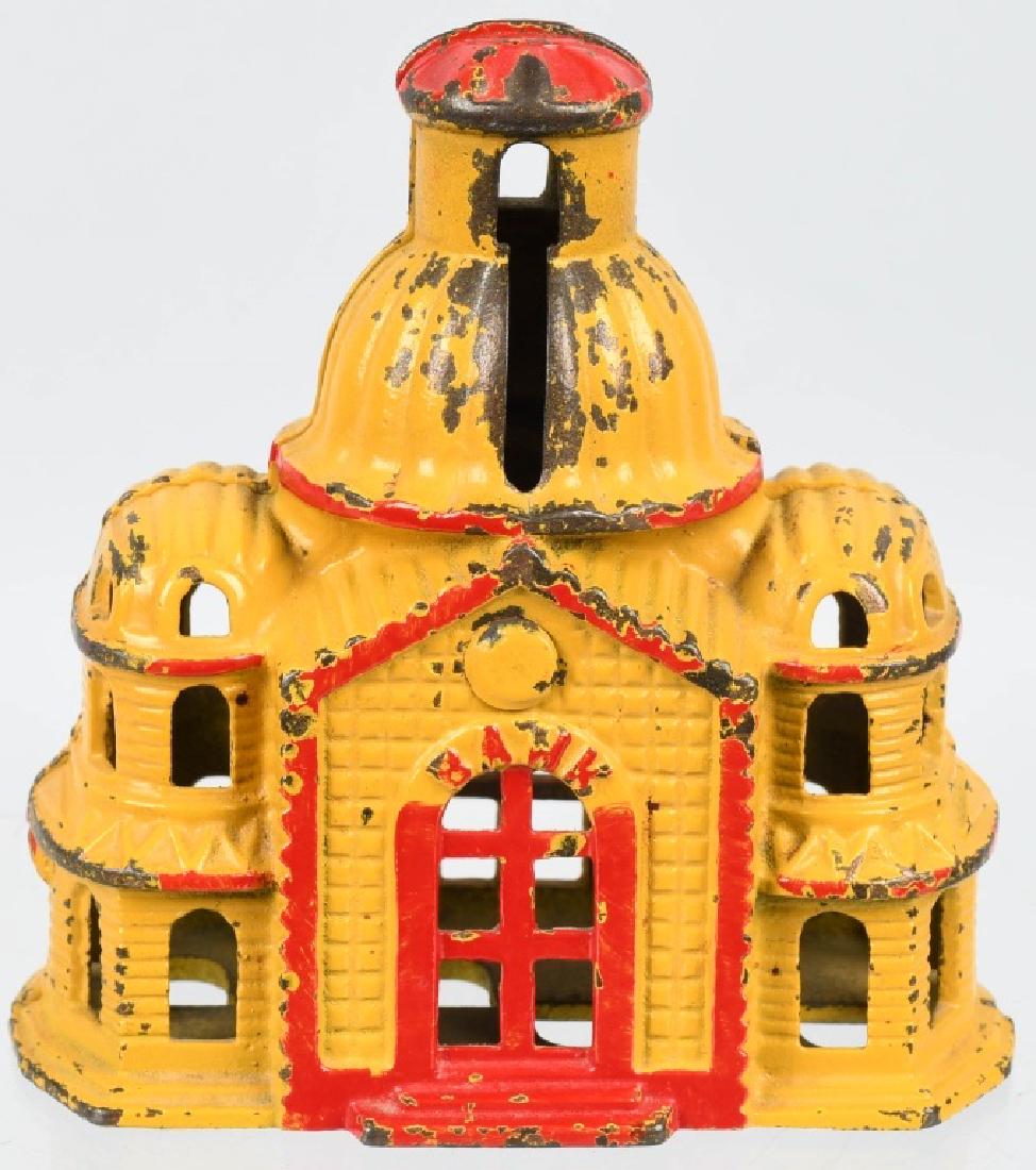 GREY IRON PAINTED DOME MOSQUE cast iron BANK (1 of 6)