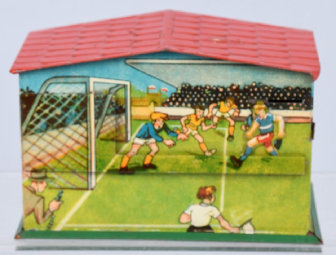 GERMAN tin SOCCER MECHANICAL BANK (1 of 4)