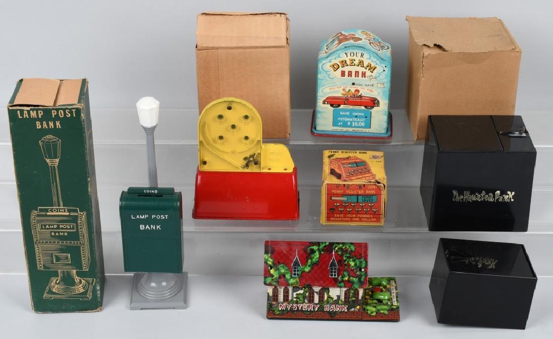 7-VINTAGE BANKS, 4 w/ BOXES (1 of 6)