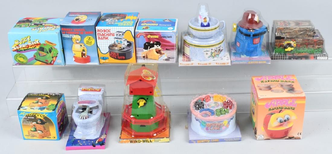 12-MECHANICAL BANKS, w/ BOXES (1 of 4)