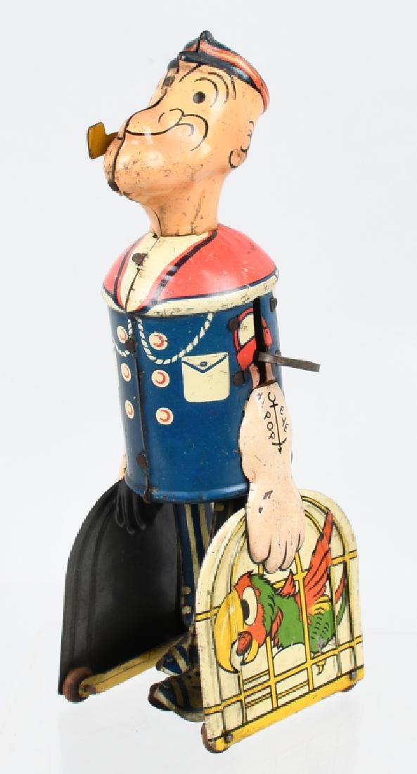 MARX Tin Windup POPEYE WITH PARROT CAGES (1 of 5)
