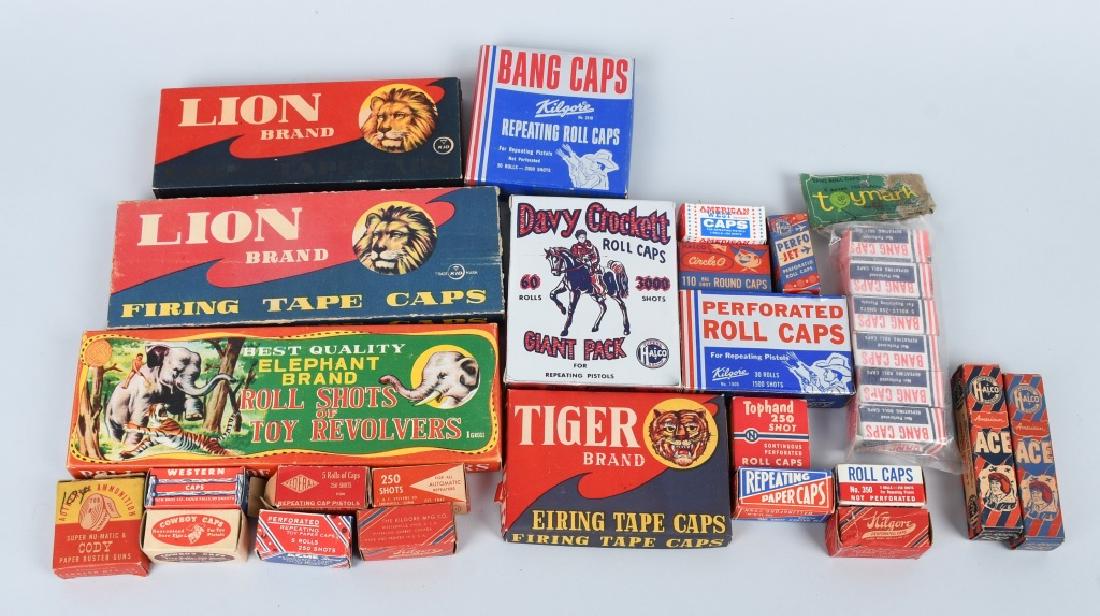 HUGE LOT OF VINATGE CAP GUN ROLL CAPS
