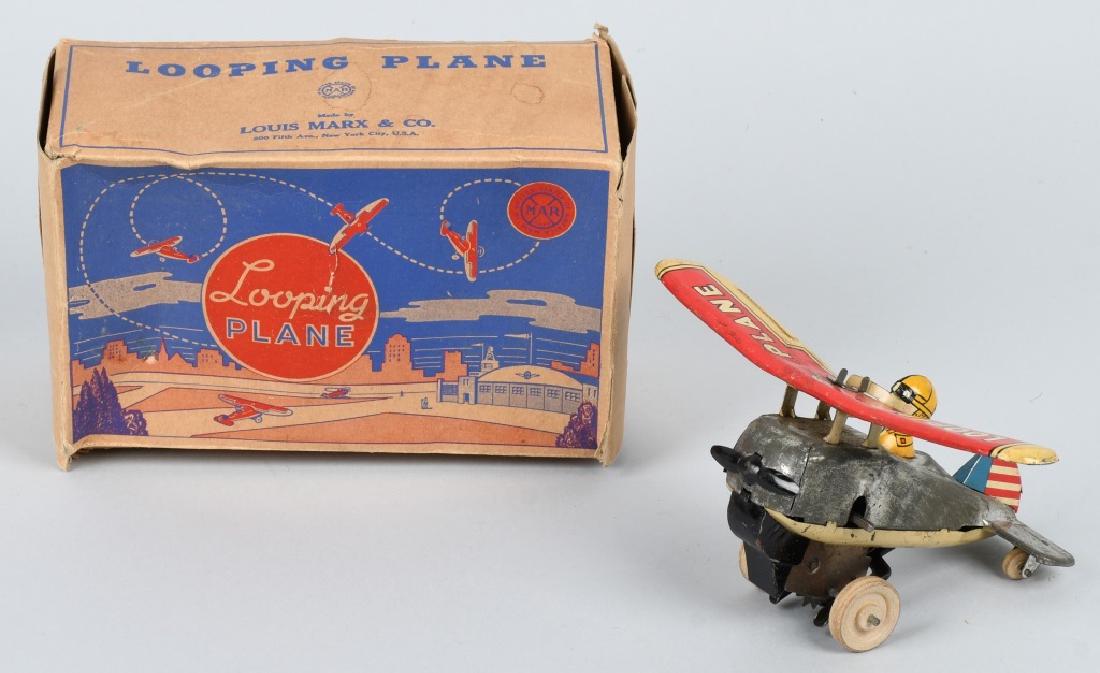 MARX Tin Windup LOOPING PLANE w/ BOX (1 of 6)